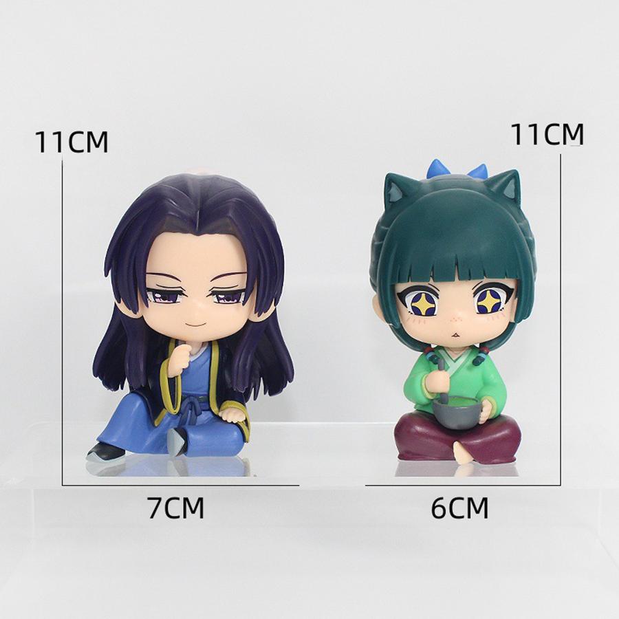 8.5cm Kusuriya No Hitorigoto Anime Figure Look Up Maomao Action Figure Q Version Jinshi Figurine PVC Collection Model Doll Toys