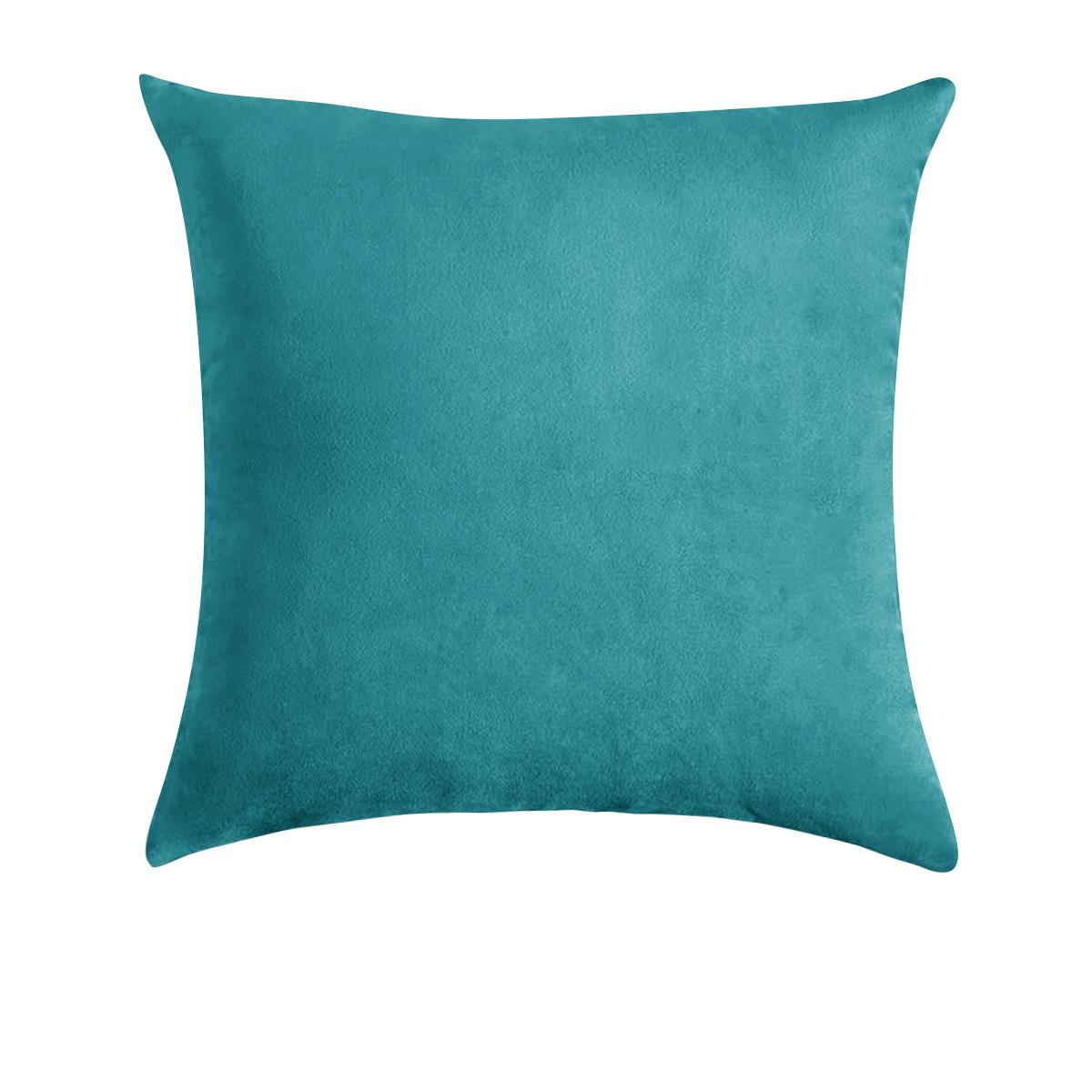 

1 шт. Бархатная мягкая однотонная декоративная квадратная наволочка Чехол для подушки для дивана Спальни Автомобиля гостиной 18 x 18 (45см) 1piece 45x45cm