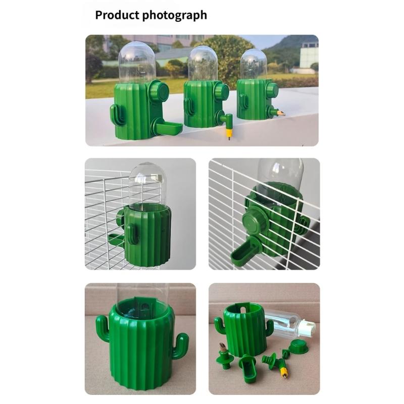 Automatic Bird Water Dispenser and Food Bowl For Parrots Stainless Steel Pin Feeder for Easy Drinking Cage Accessory