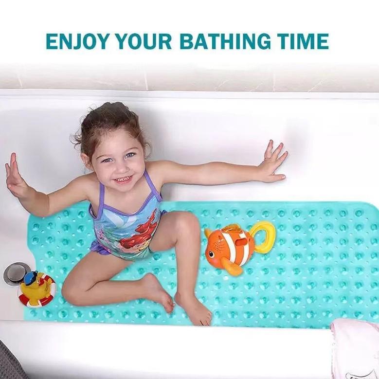 Eco-friendly PVC Anti-slip Bathtub and Shower Mat with Suction Cups