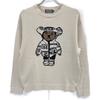 HYSTERIC GLAMOUR 02233NS06 TEDDY Cotton Jacquard Sweater tops S IvoryUsed