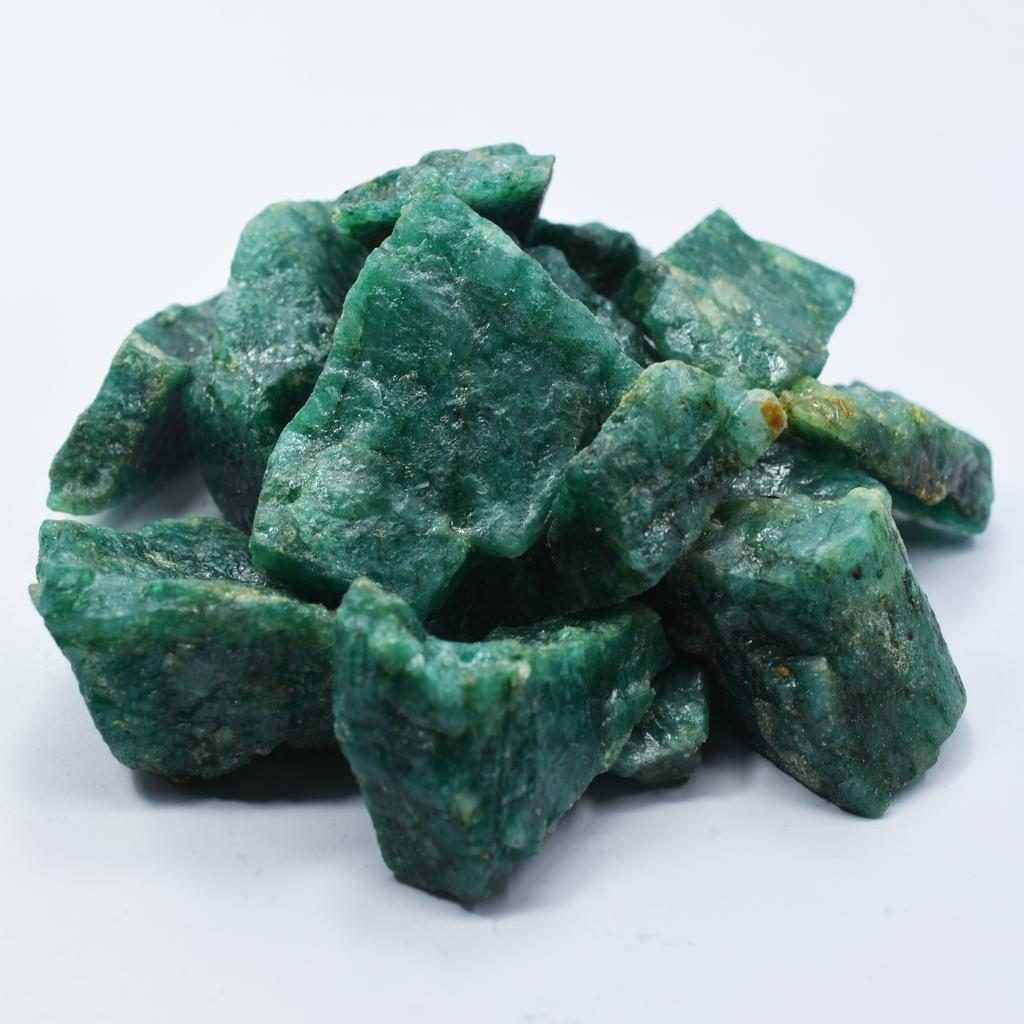 200.10 Ct Colombian Green Emerald Uncut Rough Natural CERTIFIED Lot Gemstone