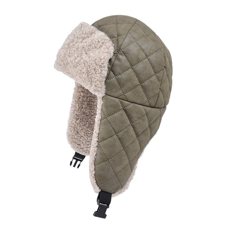 

Зимняя флисовая утолщенная шапка женская для улицы, для катания на лыжах, ветрозащитная, с защитой ушей, шапка-пуловер, большой обхват головы, холодная и теплая