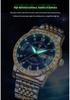 Men's Genuine Diamond-Inlaid Mechanical Watch – Trendy, Waterproof, Double Calendar, Luminous Quartz.