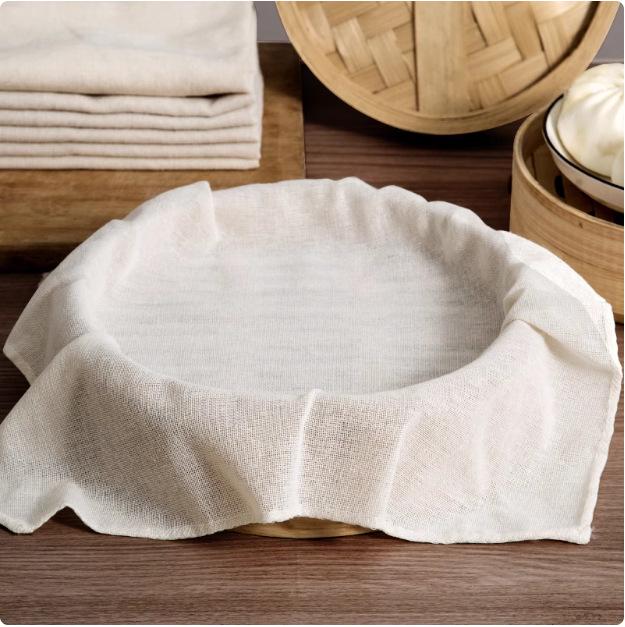 Pure Cotton Steamer Mat Non-Stick Gauze for Rice, Tofu & Filtering