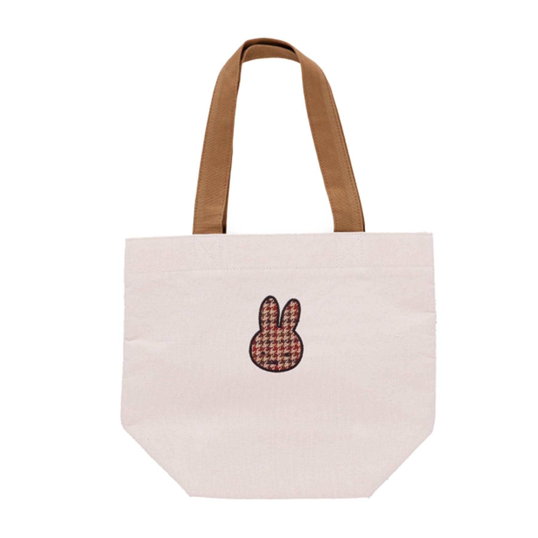 Мини-сумка Marushin Miffy в классическую клетку с изображением кролика Миффи. Идеально для внуков, мальчиков и девочек. Эта сумка-ланч-бэг - это