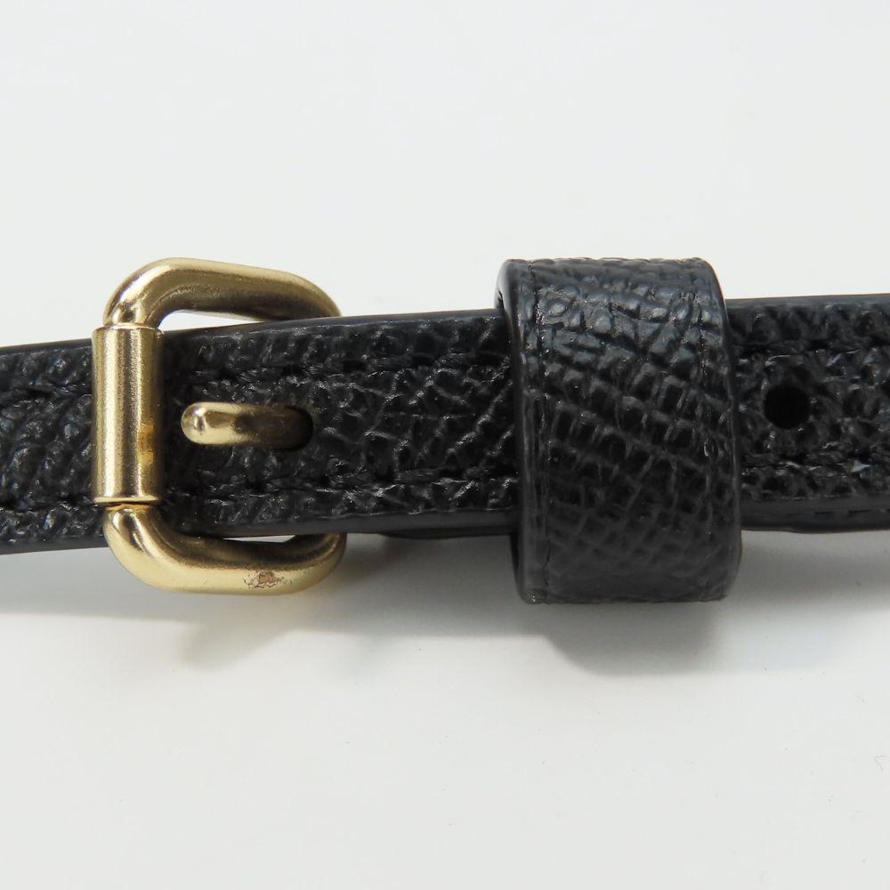 Used COACH Shoulder Bag 41320 leather black simple