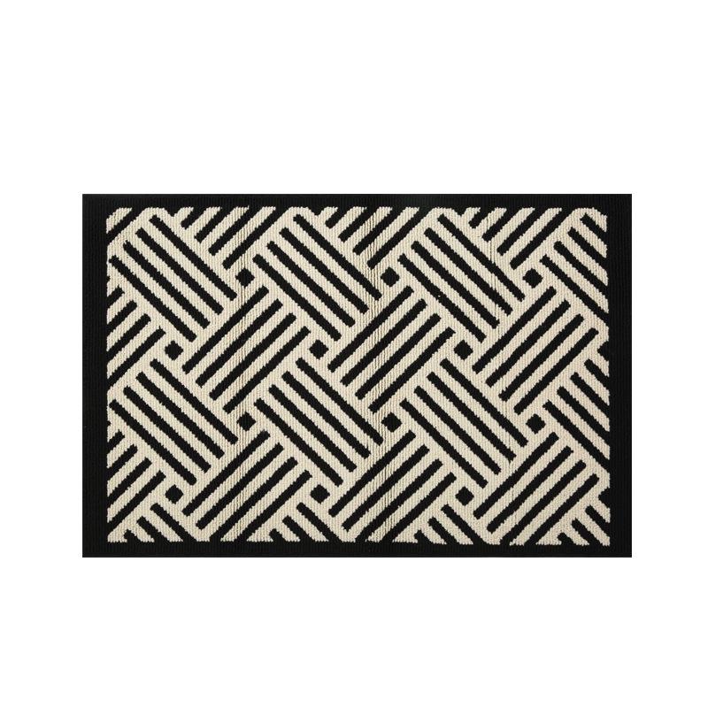 Nordic Light Luxury Kitchen & Bedroom Non-Slip Rug - Water & Oil Absorbent, Dirt Resistant Polypropylene Woven Carpet