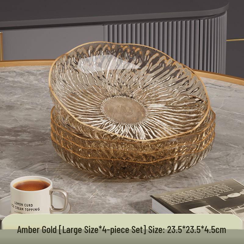 Elegant Flower-Shaped Plastic Fruit and Dessert Plate for Daily Use