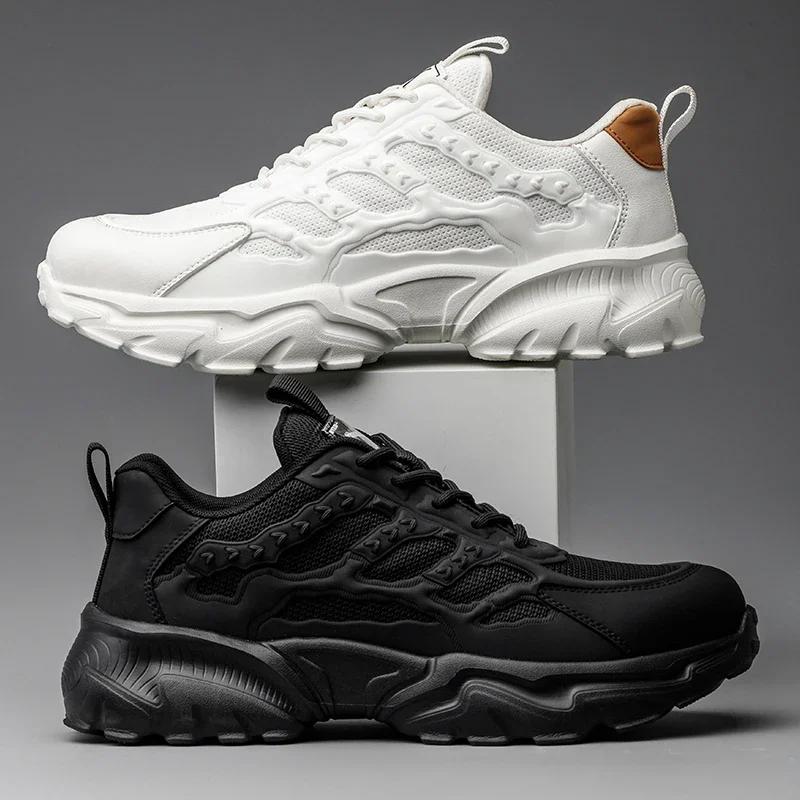 Latest White Safety Shoes Sneakers Men Steel Toe Cap Work Boots Anti-smash Anti-puncture Lightweight Protective Footwear