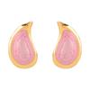 Vintage Oil Dripping Water Drop Geometric Stud Earrings French Minimalist Unique Temperament Stainless Steel Earrings For Women