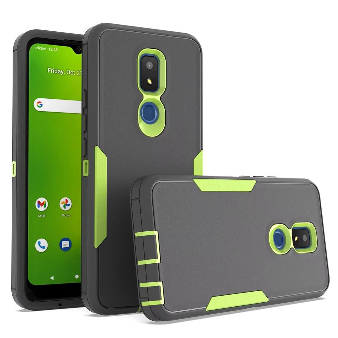 

For Cricket Icon 3 Cover,Heavy Duty Shockproof Support magnetic car mount Protective Case For Cricket Splendor / At&t Motivate 2 PC TPU METAL
