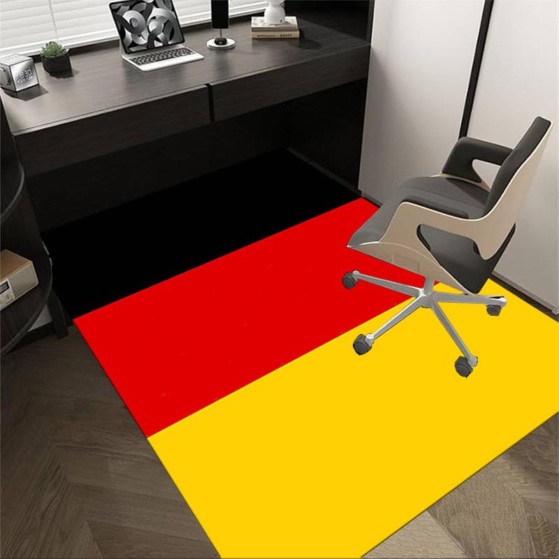 1PC red yellow Extra Large Non Slip Floor carpet, Office, family, Studio Large Area Rug Indoor Rugs, Bold Statement Piece