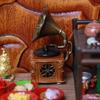 Detailed Miniature Phonograph Dollhouses Display Enhances Living Room Pretend Play Accessories