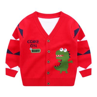 Boys Cardigan Children's V Neck Sweater Coat Toddler Boys Long Sleeve Outerwear