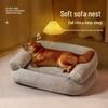 Cross-Border Pet Sofa Bed: Cozy Dog House & Mat for Autumn/Winter, Promoting Deep Sleep for Large Dogs