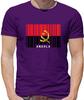 Angola Barcode Style Flag Unisexs TShirt Luanda Flags Town Angolese City