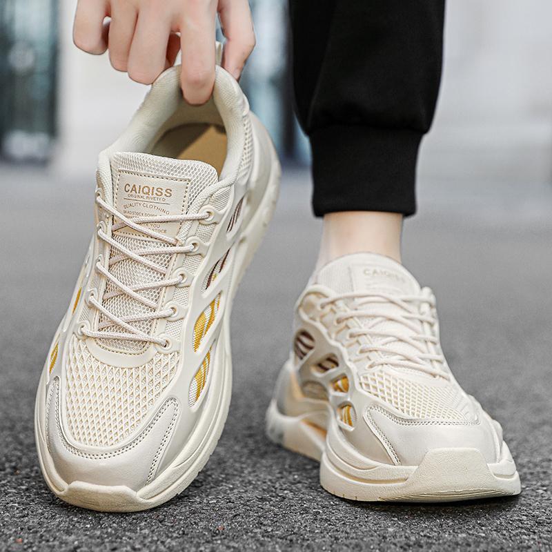 Herren Sportschuhe Damen Laufschuhe Schwarz Basketballschuhe Dicke Sohle Höhenerhöhung Paarschuhe