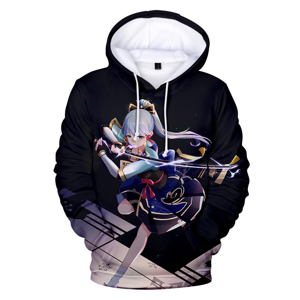

Класичні Genshin Impact Kamisato Ayaka 3D Print Толстовки Світшоти Чоловічі/Жіночі Світшоти з довгим рукавом Пуловери для дорослих/дітей 4XL