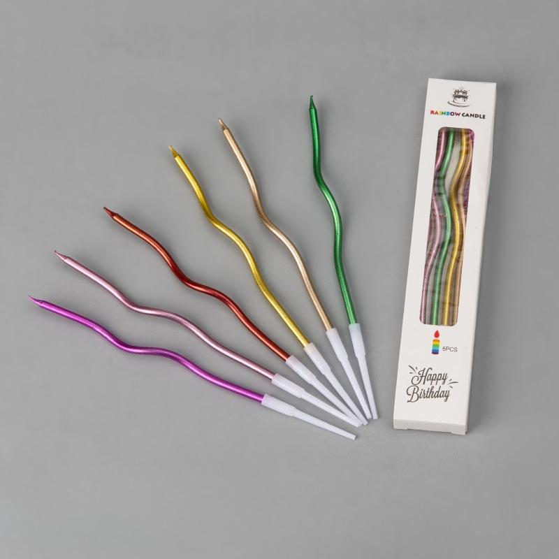 Ins Feng Birthday Candle Card Insert Digital Candle Photography Props Dessert Table Cake Decoration Photo