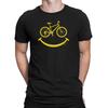 Mens Happy Cycling Face T-Shirt Mens Womens Tees Top Funny  Gift Bicycle Bike Cyclist Biking