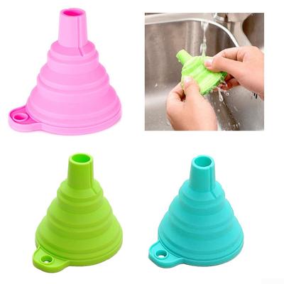 Collapsible Portable Funnel Silicone Foldable Funnel