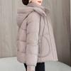 Plus Size L-5XL Middle Age Female Coat Winter Jackets Hooded Loose Thick Warm Women Parkas