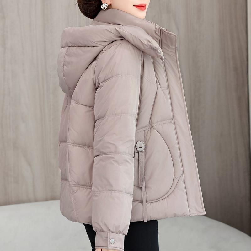 Plus Size L-5XL Middle Age Female Coat Winter Jackets Hooded Loose Thick Warm Women Parkas