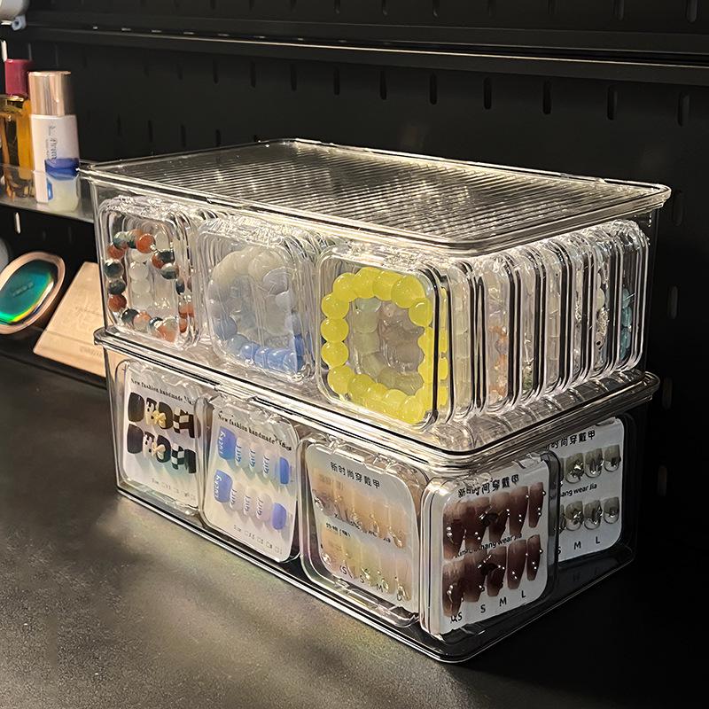Transparent Dustproof Jewelry Box: Crystal Wenwan Bracelet & Necklace Storage Organizer