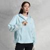 FILA Golf Series Hooded Zipper Woven Loose Jacket Women jackets Denim-Wash-Blue A11W535706F-LB