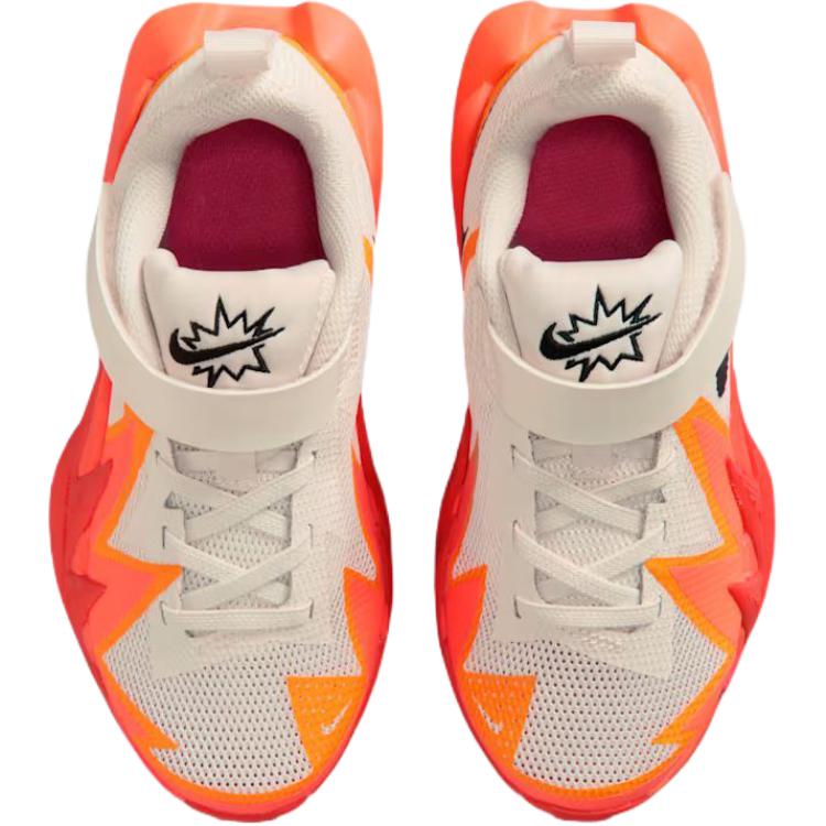 Nike St Dynamite Comfortable Breathable Low Top Basketball Shoes Kids sneaker Beige Orange IH2307-100