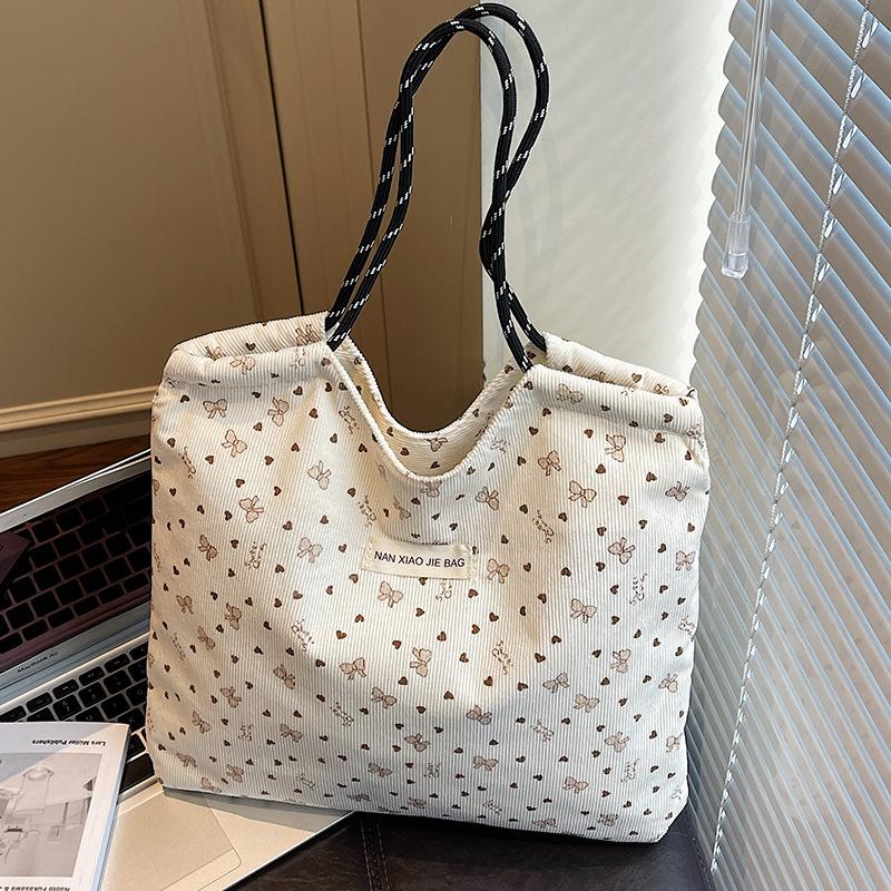 Lazy Style Large-capacity Single-shoulder Tote Bag for Student Commuting To Class