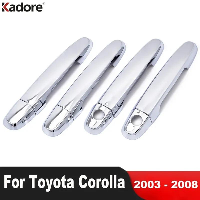Door Handle Cover Trim For Toyota Corolla 2003 2004 2005 2006 2007 2008 Chrome Car Side Door Handles Catch Cap Accessories