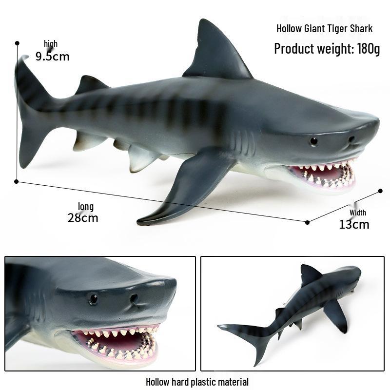 Marine Life Animal Simulation Models: Great White, Tiger, Hammerhead Sharks & Megalodon.