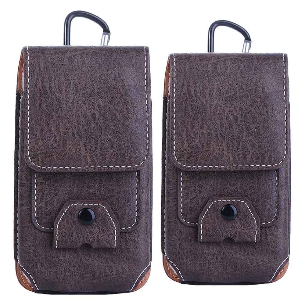 Camping Wallet Pouch Cards Holder Multifunctiona Waist Bag Leather Phone Case Bum Bag Flip Pockets