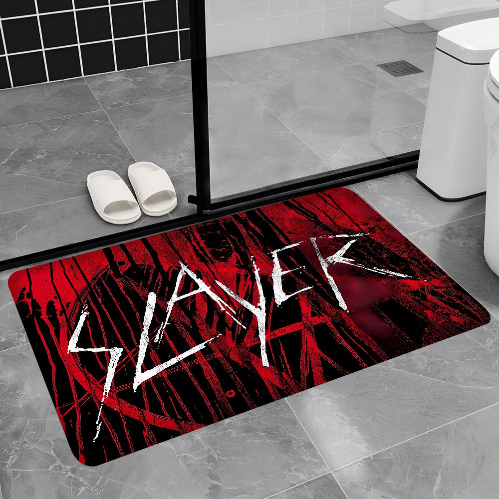 S-Slayer Heavy Metal Band Music Bath Mat Nordic Style Home Doormat Bathroom-Toilet Mats Bedroom Welcome Doormat