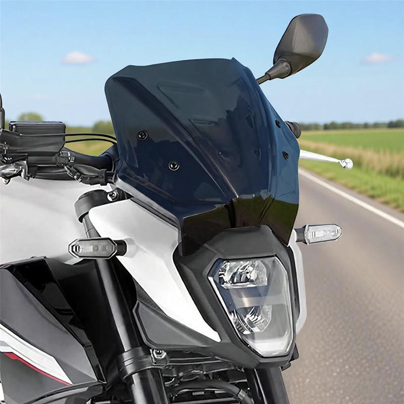Motorcycle Front Fairing Windscreen Windshield Fly Wind Deflector Screen Wind Deflectors For CB 500 HORNET 2024-2025 CB500