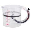 4 In 1 Adjustable Measuring Cup with Scraper Style Seal Base Multifunctional Flip Up Space Saving Measuring Cup for