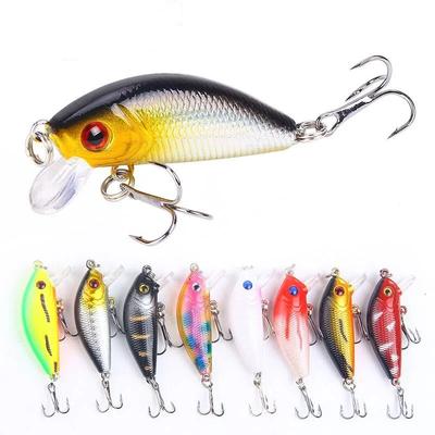 1 Stück Minnow Angelköder 50mm4.2g Oberflächenköder Hartköder Wobbler Jigköder Crankbait Karpfen Streifenbarsch Pesca Angelzubehör SwimBait