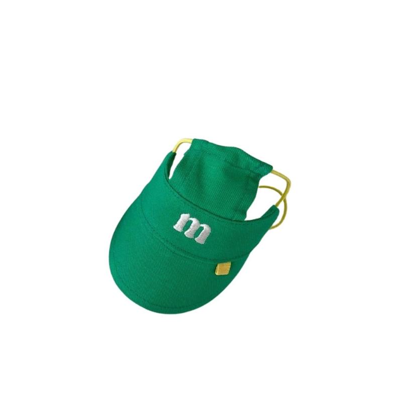 Embroidery Pet Sun Hat For Dog Cats With Adjustable Belt Breathable Headwear Sunproof Hat Pet Fashion Accessory