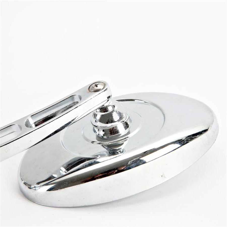 Pair Silver Motorcycle Rearview Mirror