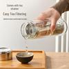 Portable Double Wall Tea Infuser Glass Tumbler