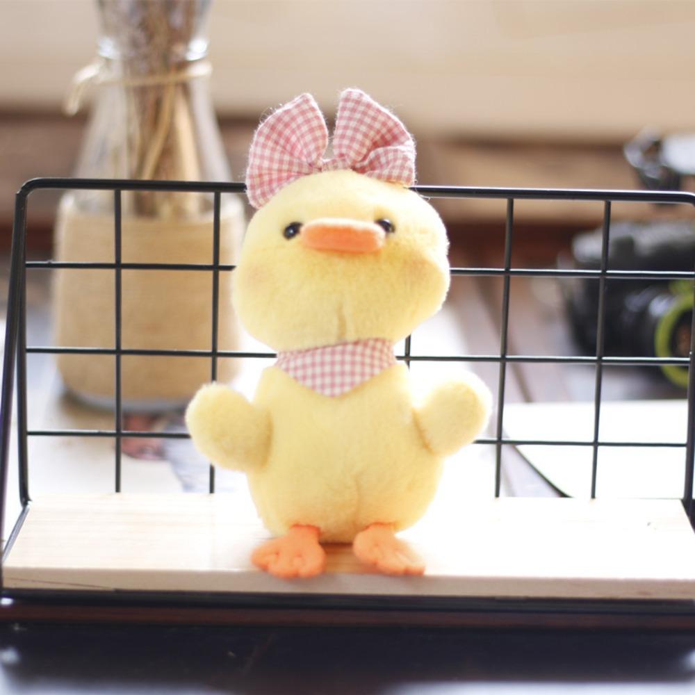 Animals Duck Bag Pendant Soft Fluffty Animal Doll Kawaii School Bag Pendant