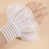 Solid Color Lace Ruffled Wrist Victorian Lolita Style Cuffs Fashion Fake Sleeves Cuffs  Wedding