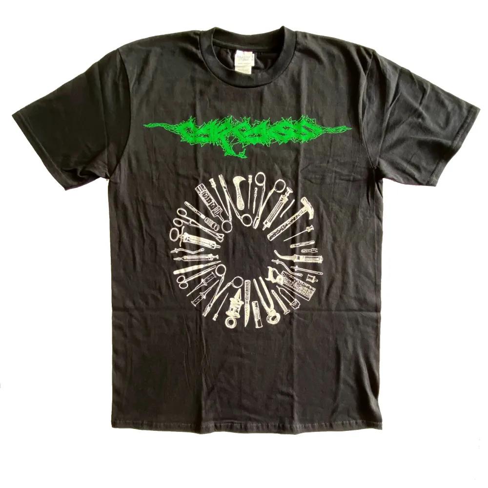 Unisex Short Sleeve Crew Neck Cotton T Shirt Carcass Tools of the Trade S