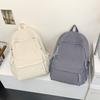 Schoolbag New Large Capacity Autumn and Winter Plush Backpack Multifunctional Casual Backpack Women's Middle School and College Student School Bag 