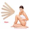 50 Stück Holzwachs-Wachsspatel Haarentfernungsstift-Applikatoren Professionelle Gesichts-Spa-Zungenentfernung