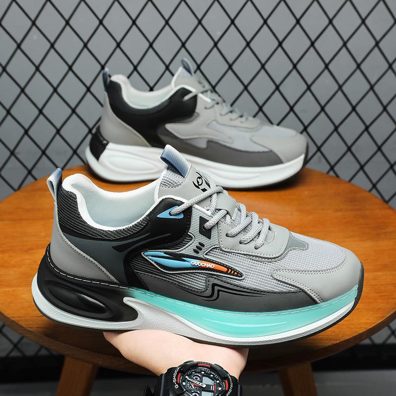 Spring trend versatile men's casual inner height increase men's non-slip and wear-resistant running shoes sports shoes