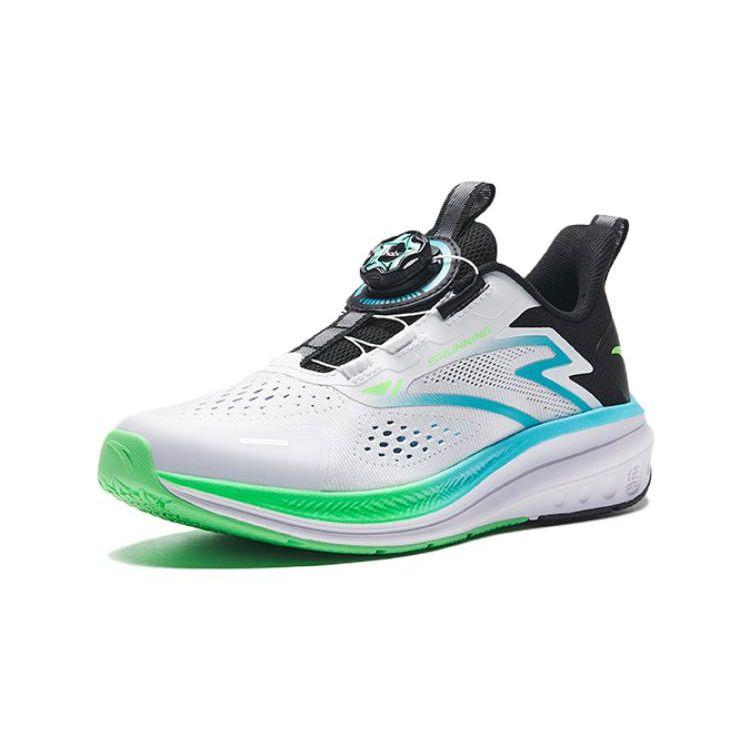 Anta Hailang Lite Mesh Professional Physical Test Wear Durable Breathable Low Top Kids Running Shoes Kids sneaker Lake-Blue White Black 312325534H-2