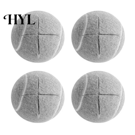 Sound Absorbing Chair Pads 4 Pcs Pre-Cut Walker Tennis Balls for Furniture Legs Floor Pre-cut Ball Protection Universal Leg Felt Pad Glide Coverings